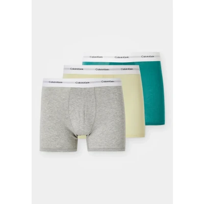 Afbeelding van CALVIN KLEIN Heren Boxer KORTE 3PK LV00NB4264 Brief, Multi (Garden Glade, Gr Heather, Lively Tl), XL, XL
