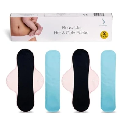Afbeelding van Eerste dagen moederschap warme en koude gel packs herbruikbaar ideaal voor postpartum, herstel na de geboorte, episiotomie verlichting, aambeien meer vries magnetronbestendig (Pack van 2)