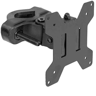 Afbeelding van VIVO Stalen Universele Beugel Pole MOUNT met Verwijderbare 75mm en 100mm VESA Plaat, Past tot 30&quot; Schermen, Zwart, POLE01