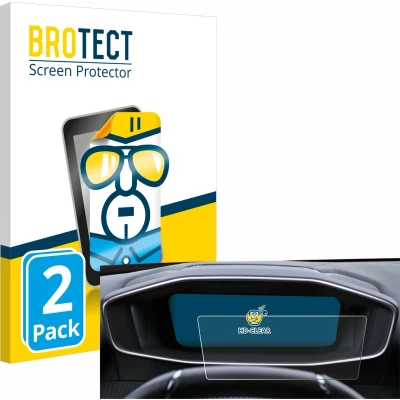 Afbeelding van BROTECT Screenprotector voor Peugeot 2008 2022 Cockpit Folie Beschermfolie transparant (2 Stuks)