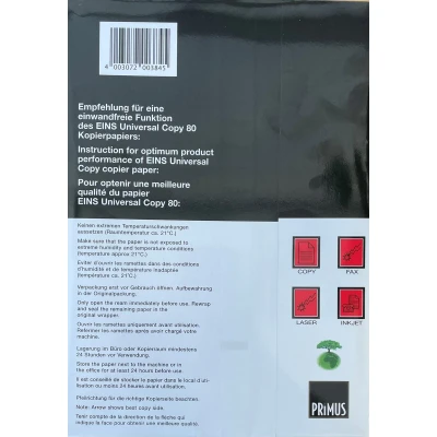 Afbeelding van Eins1 kopieer &amp; printpapier A4 80 gram 1 doos met 5 pakken a 500 vel