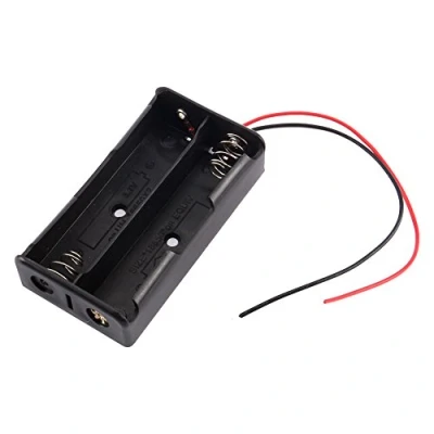Afbeelding van 3.7V Batterij Houder, 2 Lots Oplaadbare Houder Plastic Case Opbergdoos met Draad Leads
