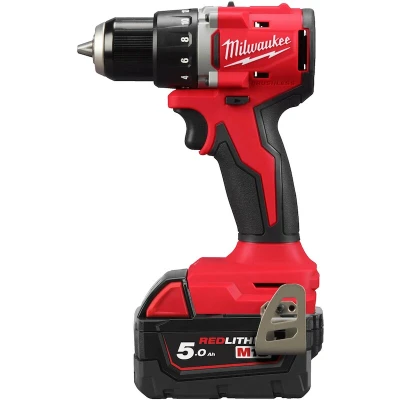 Afbeelding van Milwaukee M18 BLDDRC 502C boorschroefmachine 60Nm compact brushless, 2 x 5,0 Ah 4933492835