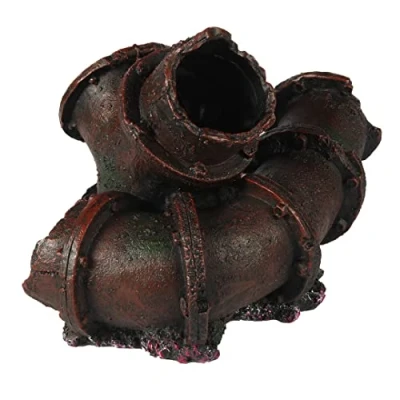 Afbeelding van Aqua Della Metalen Buizen Aquarium Ornament 22x15x15 cm
