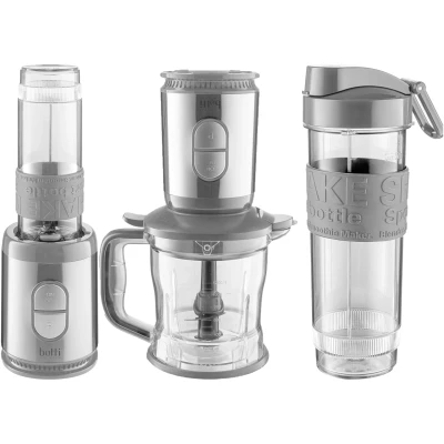 Afbeelding van Botti Flavio 2 in 1 Blender en hakmolen to go 500W grijs / zilver