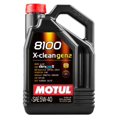 Afbeelding van Motorolie MOTUL 8100 X Clean GEN2 5W40 5L