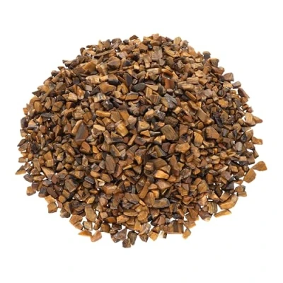 Afbeelding van Tijgeroog mini trommelstenen 100 gram chips 5 mm diameter