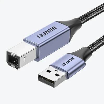 Afbeelding van Benfei USB A naar B 3.0 2 Meter Printerkabel