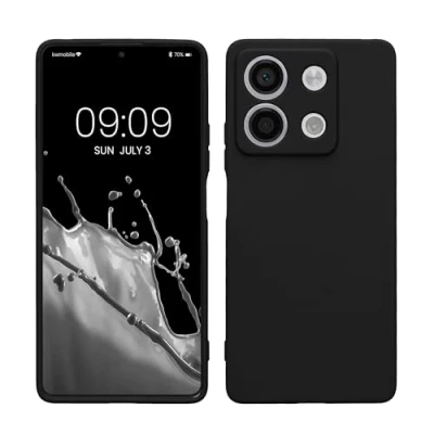 Afbeelding van kwmobile telefoonhoesje geschikt voor Xiaomi Redmi Note 13 5G Hoesje smartphone Precisie camera uitsnede In mat zwart