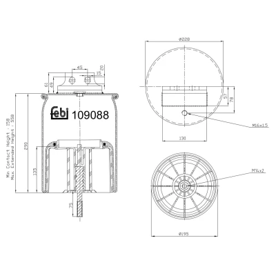 Afbeelding van Febi Bilstein Veerbalg 109088