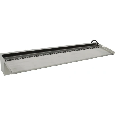 Afbeelding van Niagara rvs waterval 90 cm met led inox 304 lange uitloop Ubbink