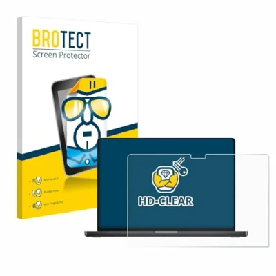 Afbeelding van BROTECT Screenprotector voor Apple MacBook Pro 16&quot; 2024 M4 Folie Beschermfolie transparant
