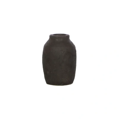 Afbeelding van STILL Kleine Vaas Hoog Black Series Zwart 2 stuks 15 x 9 cm