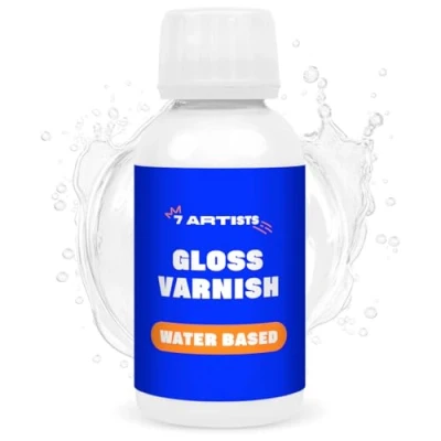 Afbeelding van Acrylverf Kleurloos 120 ml Glas Glanzend Glans Vernis Glanzende Blanke Lak Voor Heldere Op Waterbasis Toplaag Volledig Gedroogde Schilderijen