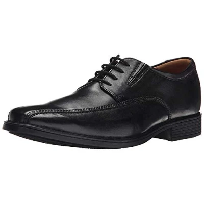 Afbeelding van Clarks Tilden Walk Oxford schoenen voor heren, zwart leder, 40.5 EU