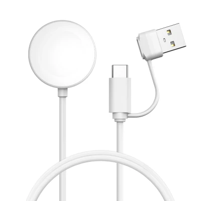 Afbeelding van Type C charging cable for Apple watch 1 Meter van iMoshion / Wit Kunststof