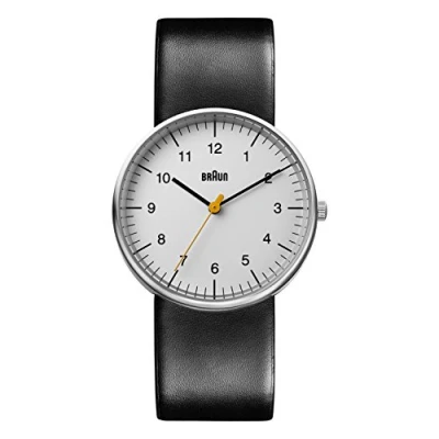 Afbeelding van Braun Heren Analoog Klassiek Quartz Horloge met Leren Band Bn0021Bkg