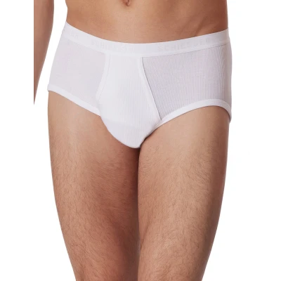 Afbeelding van 5=4 Schiesser Original slip doppelripp wit 2 pack 5