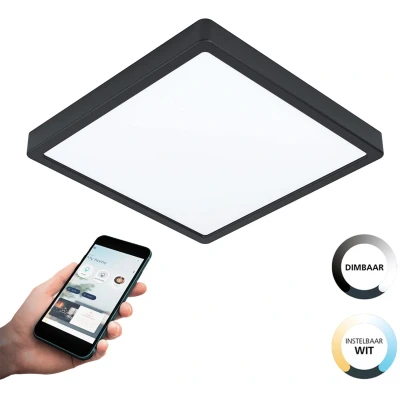 Afbeelding van EGLOÂ connect.zÂ Argolis ZÂ SmartÂ OpbouwlampÂ BuitenÂ Â 28,5Â cmÂ Zwart