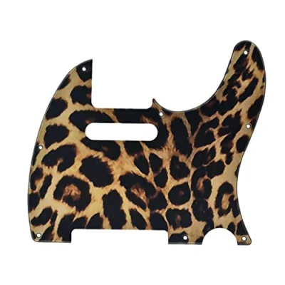 Afbeelding van KAISH 8 Hole 3D Gedrukt Tele Stijl Gitaar Plastic Slagplaat TL Pick Guard Scratch Plaat voor USA/Mexico Telecaster Leopard Stripe