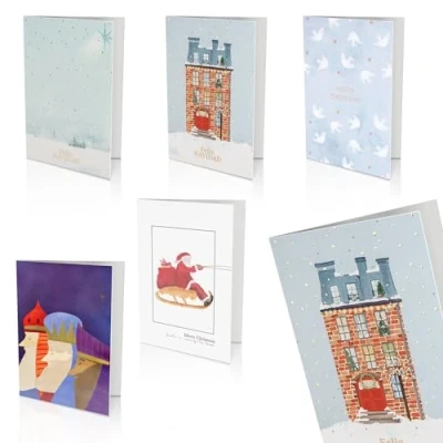 Afbeelding van Unicef Verpakking met 10 kerstkaarten, art collectie 18
