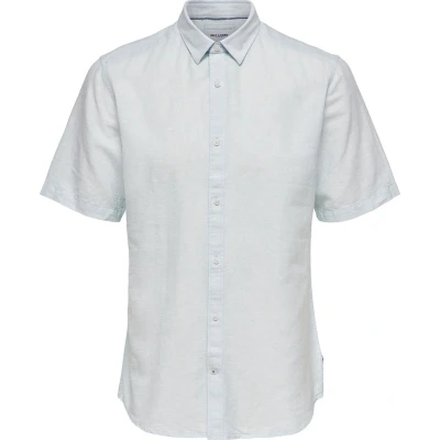 Afbeelding van Only and Sons Onscaiden Life Ss Solid Linen Shirt