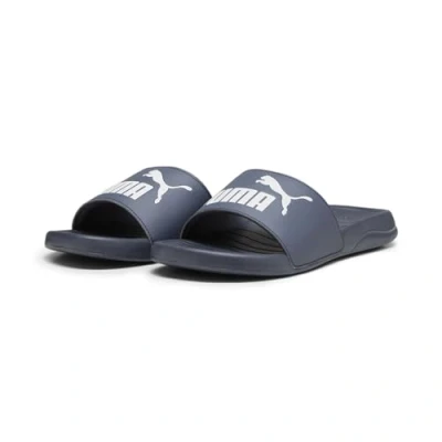 Afbeelding van Puma Popcat 20 Unisex Badslippers Inky blue white, Maat: 38, white Kunststof