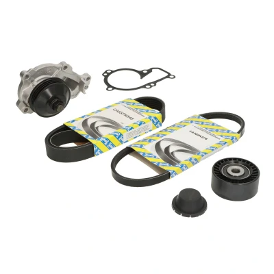 Afbeelding van Waterpomp + Multi V riemset SNR KAP859.490