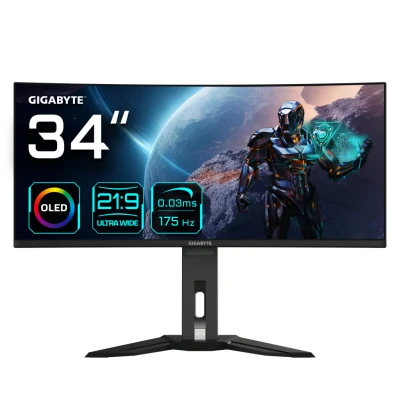 Afbeelding van Gigabyte MO34WQC 34 Wide Quad HD 175Hz OLED Gaming monitor