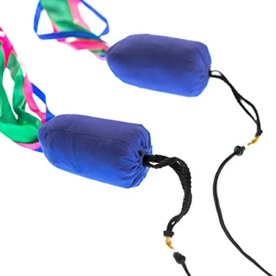 Afbeelding van Jongleren Lint Bolas met gekleurde jongleer linten Blauw