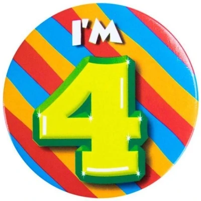 Afbeelding van Paperdreams Button klein i&#039;m 4