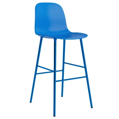 Afbeelding van Normann Copenhagen Form Bar Chair Barkruk 75cm Felblauw