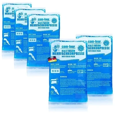 Afbeelding van COM FOUR® 5x Klein meervoudig kompres, koude en warme kompressen, 16 x 9 cm geschikt voor microgolven Made in Germany (05 stuks klein)