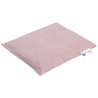 Afbeelding van Kersenstenen kussen korrelkussen groot warmtekussen 500g rechthoek 20x25cm eco natuur 100% Katoenen Wafel Medi Partners warmte + koudetherapie massagetherapie (Lichtroze)