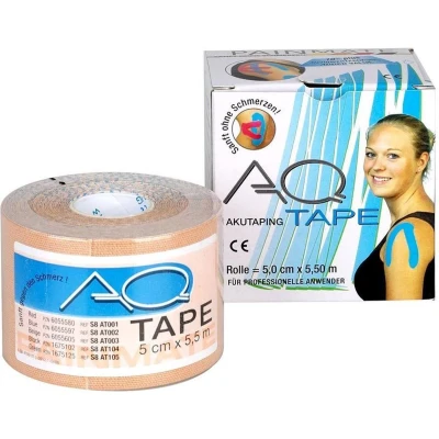 Afbeelding van AQ tape 5cm x 5,5meter beige (kinesiotape)