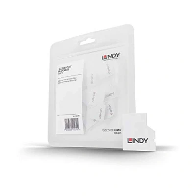 Afbeelding van LINDY 40479 SD poortslot Set van 10 stuks Wit Zonder sleutel
