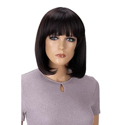 Afbeelding van CAISHA Pruik Volumineus Lang Haar Cosplay Theatershow Glad Donkerbruin SH032