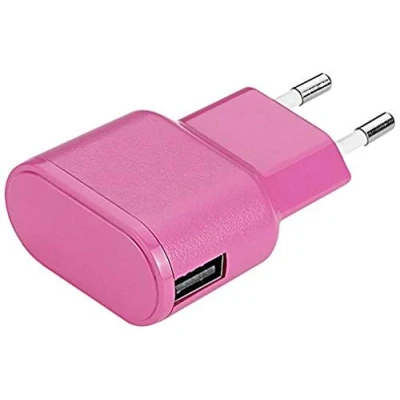 Afbeelding van aiino Wall Charger USB voeding oplader stopcontact 1 poort 1A roze