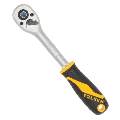 Afbeelding van Tolsen ratel 3/8&quot; Omkeerbare Ratelsleutel Industrial 72 tands Quick release 200 mm