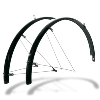 Afbeelding van SKS Kunststof 28 inch 45 mm breedte spatbordenset zwart