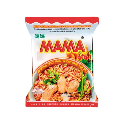 Afbeelding van MAMA Instant Noedels Moo Nam Tok Multipack (30 X 55 GR)
