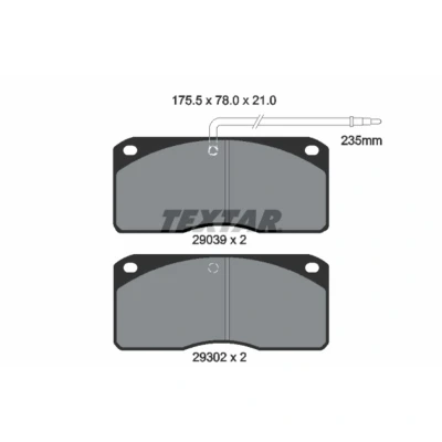 Afbeelding van Textar Remblokset 2903902