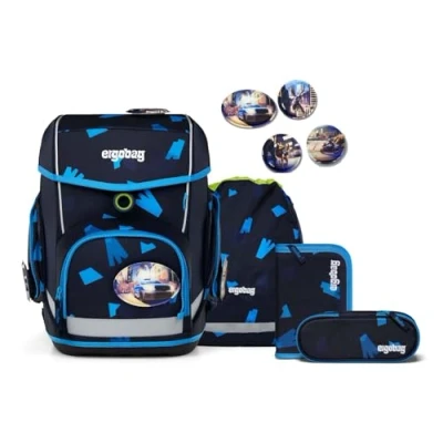 Afbeelding van ergobag Schooltas Cubo Set 5 delig VerfolgBärjagd Donkerblauw
