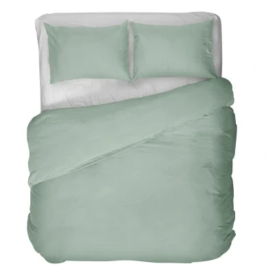 Afbeelding van Dekbedovertrek Kayori Kiyo Zeeblauw Tencel 200 x / 220 cm 2 Persoons