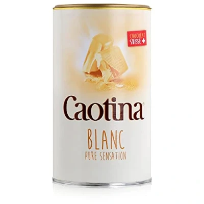 Afbeelding van Caotina noir, Cacaopoeder met witte Zwitserse Chocolade, Warme Chocolademelk, doos, 500g