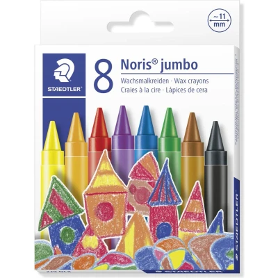 Afbeelding van Noris Club jumbo waskrijt set 8 st