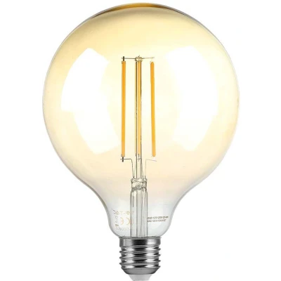 Afbeelding van V TAC VT 2018D N LED Lampen G125 Bol E27 IP20 Amber 8 Watt 700 Lumen 2200K 2 Jaar