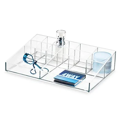 Afbeelding van Organiser iDesign Sarah Tanno Cosmetica Station Transparant (30,5 x 20,3 7,6 cm)