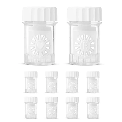 Afbeelding van Contactlensdoosjes van Sports World Vision (10 stuks) Standaard houder voor het reinigen contactlenzen dagelijks gebruik