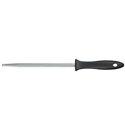 Afbeelding van Fiskars aanzetstaal met kunststof handvat, Essential, Roestvrij staal, HRC 53, Lemmetlengte: 20 cm, Zwart/Zilver, 1023781